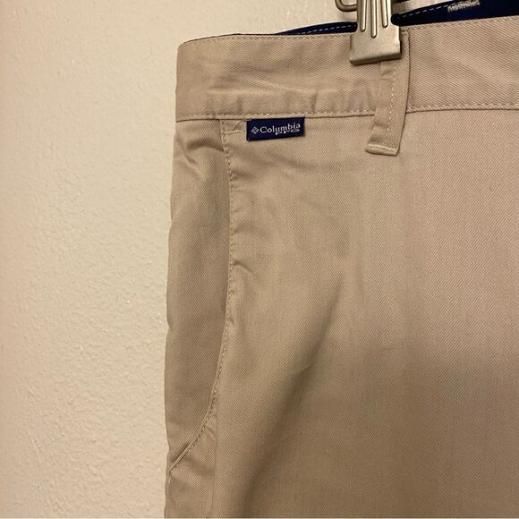 Columbia PFG Harborside Chino khaki tan work everyday Pants 42x30 - Picture 6 of 13